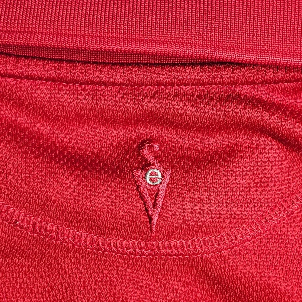 Scottevest Polo Shirt Mens Small Red Zip Pocket Performance Stretch Travel TEC - Picture 6 of 15